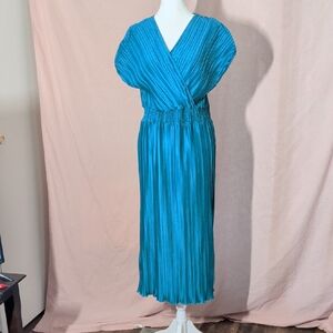 DKNY Vibrant Blue Midi Dress